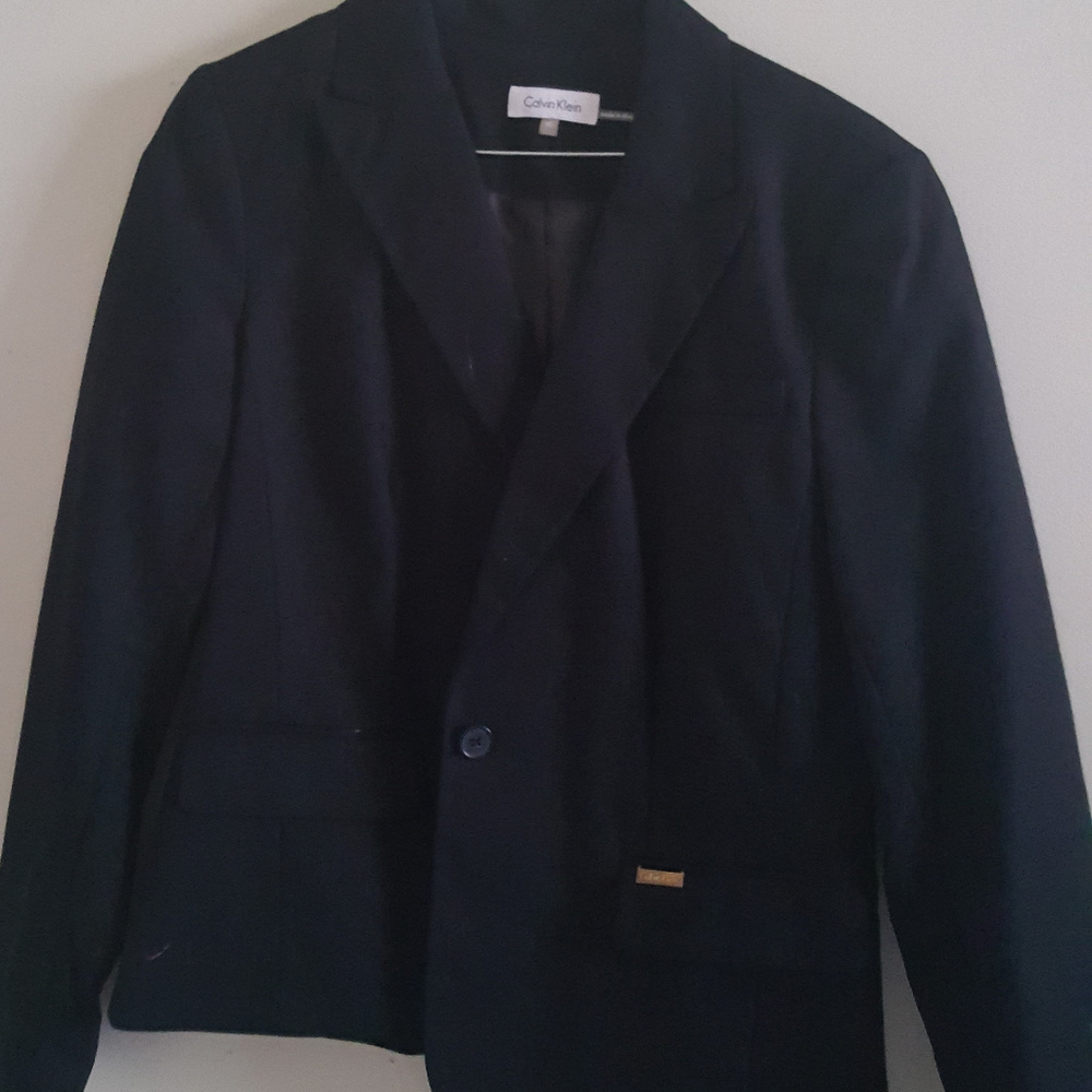 womens 10 black CK blazer